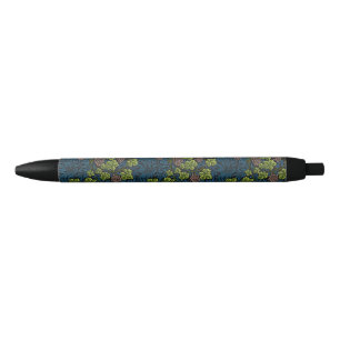 William Morris Seamless Grape Vine Black Pattern Ink Pen