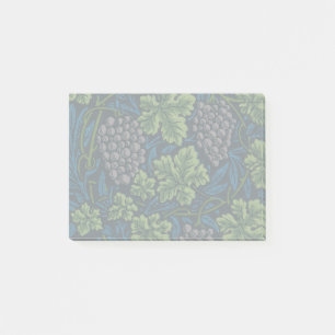 William Morris Seamless Grape Vine Black Pattern Post-it Notes