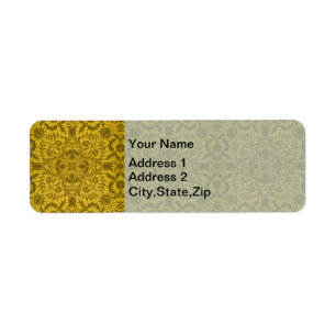 William Morris Seamless Vine Gold Yellow Pattern