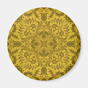 William Morris Seamless Vine Gold Yellow Pattern Magnet