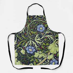 William Morris Seaweed Antique Flower Apron
