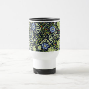William Morris Seaweed Antique Flower Travel Mug