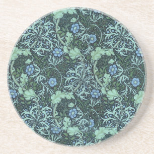 William Morris Seaweed Pattern Coaster