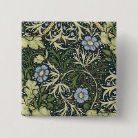 William Morris Seaweed Pattern Floral Vintage Art