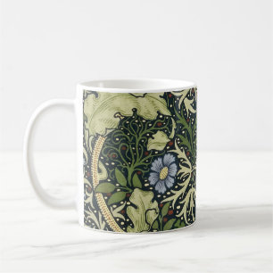 William Morris Seaweed Pattern Floral Vintage Art Coffee Mug
