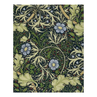 William Morris Seaweed Pattern Floral Vintage Art