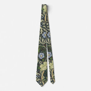 William Morris Seaweed Pattern Floral Vintage Art Tie