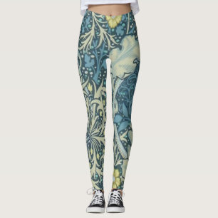 William Morris Seaweed Pattern Leggings