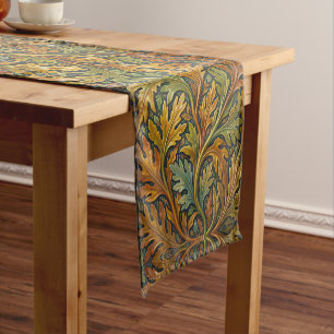 William Morris Seaweed Vintage Floral art nouveau Short Table Runner