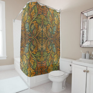  William Morris Seaweed Vintage Floral art nouveau Shower Curtain