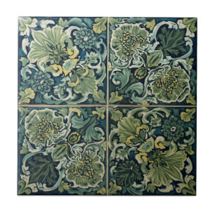 William Morris Seaweed Vintage Floral art nouveau Tile
