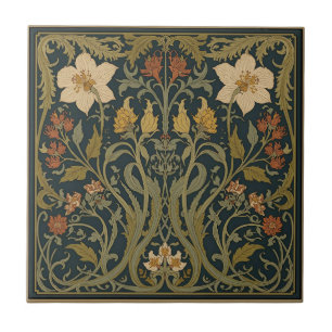 William Morris Seaweed Vintage Floral art nouveau Tile