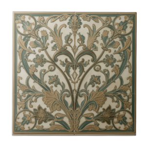 William Morris Seaweed Vintage Floral art nouveau Tile