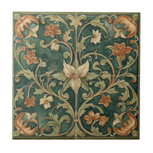 William Morris Seaweed Vintage Floral art nouveau Tile