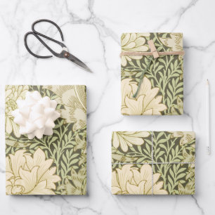 William Morris Set Of 3 Wrapping Paper 