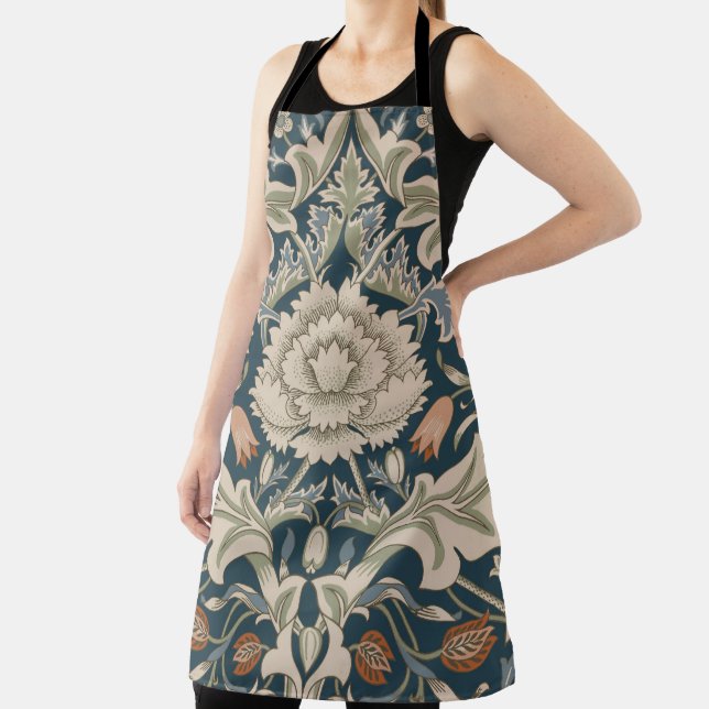 William Morris Severn Floral Garden Flower Classic Apron (Insitu)