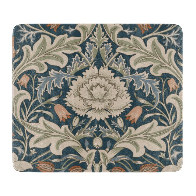 William Morris Severn Floral Garden Flower Classic Cutting Board (Front)