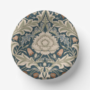 William Morris Severn Floral Garden Flower Classic Paper Plate