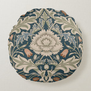 William Morris Severn Floral Garden Flower Classic Round Cushion