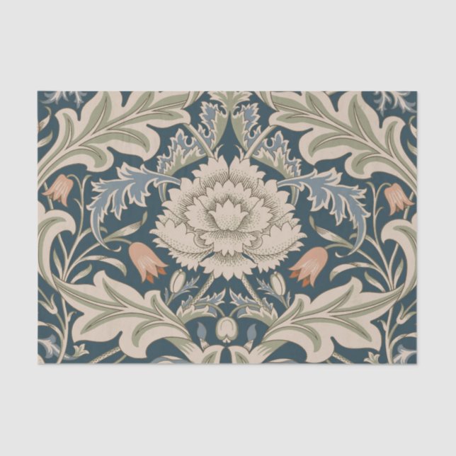 William Morris Severn Floral Garden Flower Classic Tissue Paper (Front)