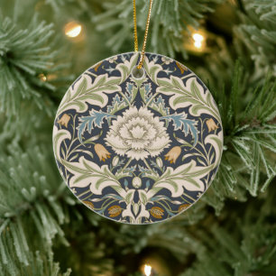 William Morris Severn Floral Pattern Classic Ceramic Tree Decoration