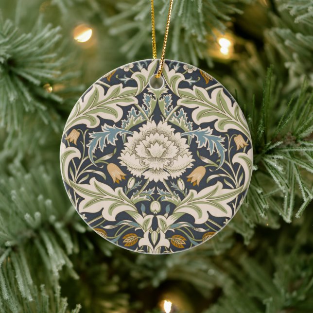 William Morris Severn Floral Pattern Classic Ceramic Tree Decoration (Tree)
