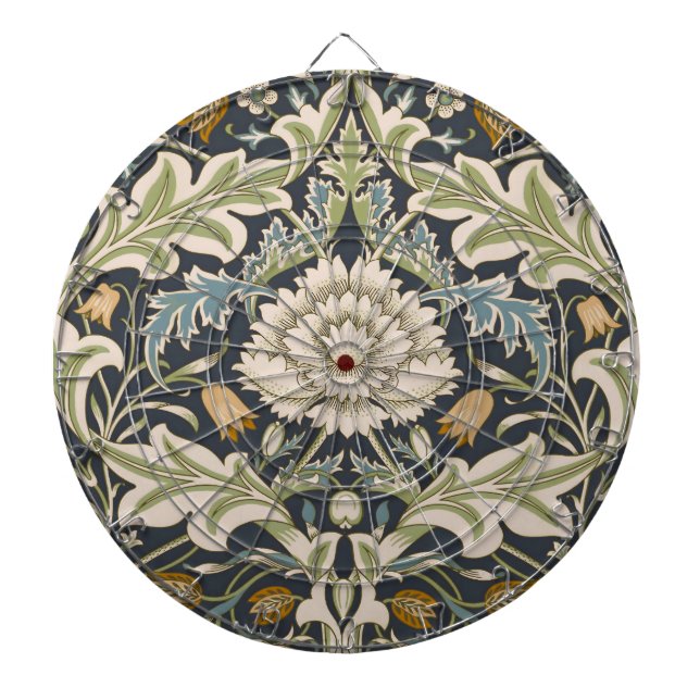 William Morris Severn Floral Pattern Classic Dartboard (Front)
