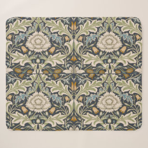 William Morris Severn Floral Pattern Classic Sherpa Blanket