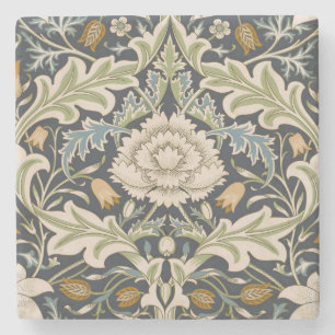 William Morris Severn Floral Pattern Classic Stone Coaster