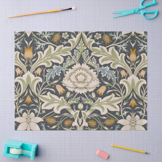 William Morris Severn Floral Pattern Classic Tissue Paper (Craft)
