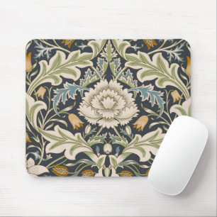 William Morris Severn Navy Blue Floral Art Mouse Mat