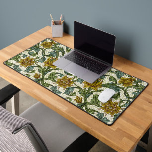 William Morris Single Stem Floral Art Tile Desk Mat
