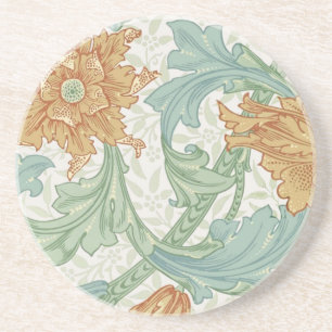 William Morris Single Stem Floral Pattern Coaster