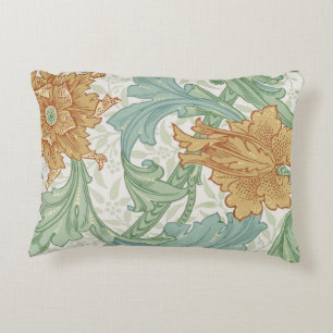 William Morris Single Stem Floral Pattern Decorative Cushion
