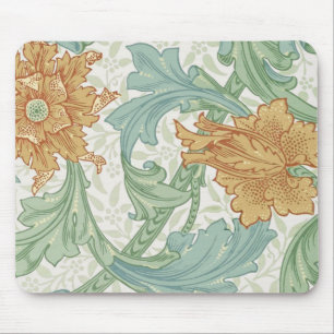 William Morris Single Stem Floral Pattern Mouse Mat