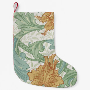 William Morris Single Stem Floral Pattern Small Christmas Stocking