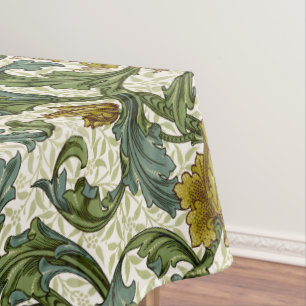 William Morris Single Stem Floral Pattern Tablecloth