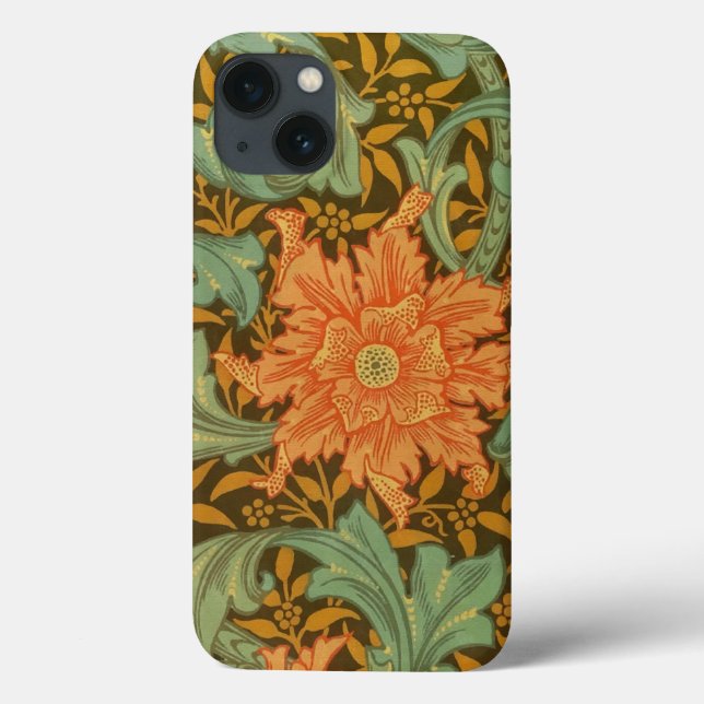 William Morris Single Stem Pattern Art Nouveau Case-Mate iPhone Case (Back)