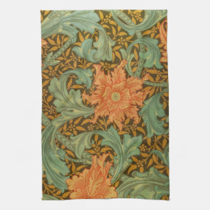 William Morris Single Stem Pattern Art Nouveau Tea Towel