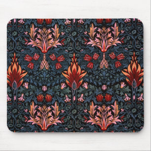 William Morris Snakeshead Dark Pattern Mouse Mat
