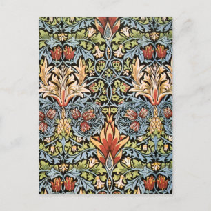 William Morris Snakeshead Design Postcard