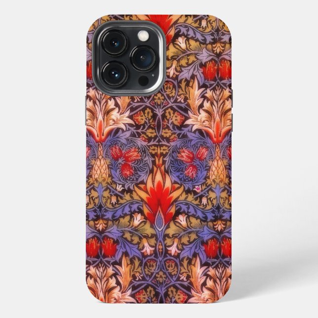 William Morris Snakeshead Exotic Pattern iPhone Case (Back)