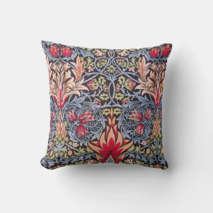 William Morris Snakeshead Floral Art Nouveau Cushion