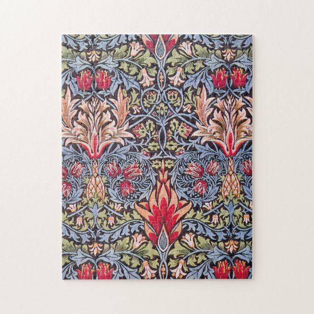 William Morris Snakeshead Floral Art Nouveau Jigsaw Puzzle (Vertical)
