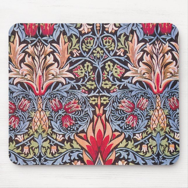 William Morris Snakeshead Floral Art Nouveau Mouse Mat (Front)