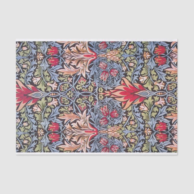 William Morris Snakeshead Floral Art Nouveau Tissue Paper (Front)
