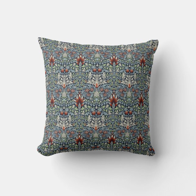 William Morris Snakeshead Floral Classic Botanical Cushion (Front)