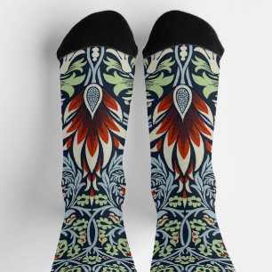 William Morris Snakeshead Floral Classic Botanical Socks