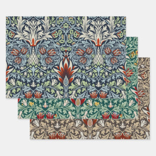 William Morris Snakeshead Floral Classic Botanical Wrapping Paper Sheet