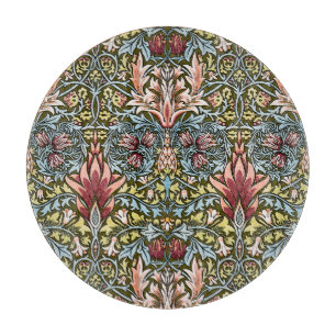William Morris Snakeshead Floral Pattern Cutting Board